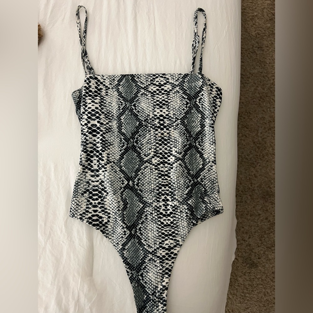 Snake Skin Print body suit